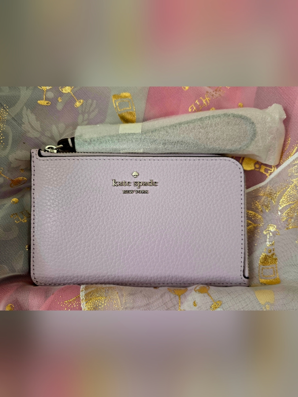 Kate ♠︎ Spade Bridget Medium Crinkled Leather Wallet